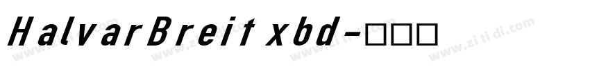 HalvarBreit xbd字体转换